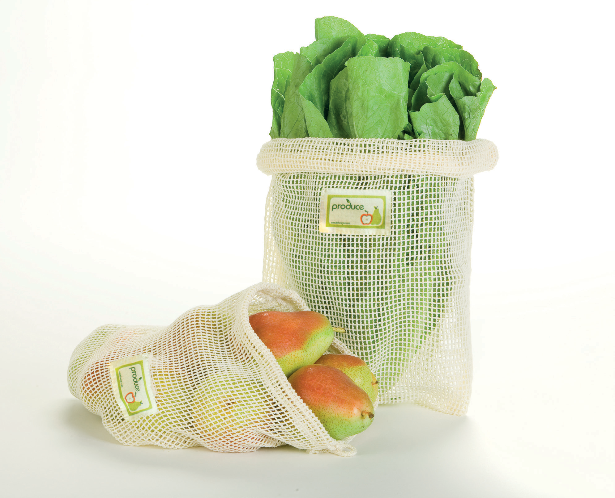 100% cotton net produce bags with handle - large – fort & field